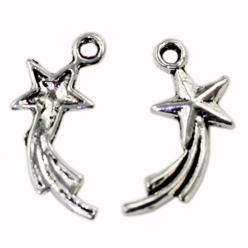 Classics Shooting Star Bead Charms Mode Zinklegering Hangers Armband Sieraden Ornament Accessoire: