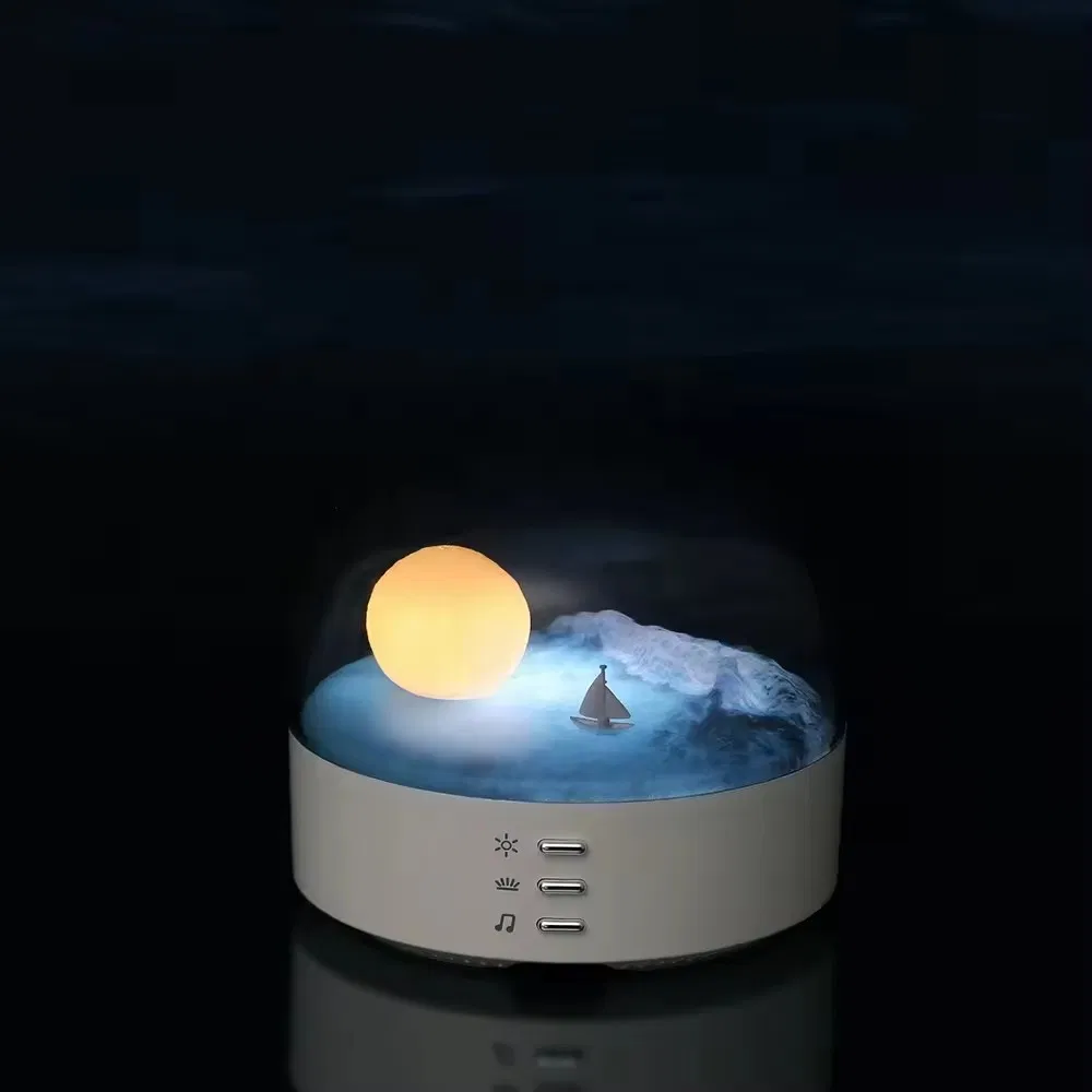 Elegant Moonlight Bluetooth Speaker with Relaxing Night Glow
