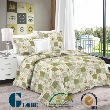 queen size 100% polyester imported embroidered quilt bedspread wholesale