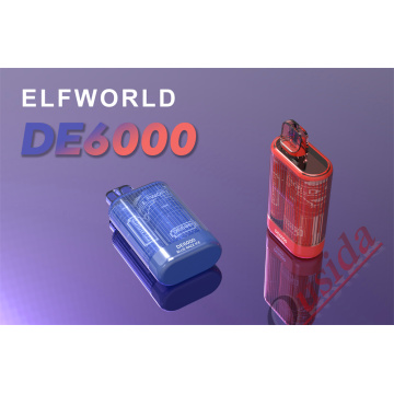 Elf World DE6000 Puffs Einweg -Vape -Stift