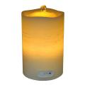 Led Rechargeable Wave Flat Candle With Button
