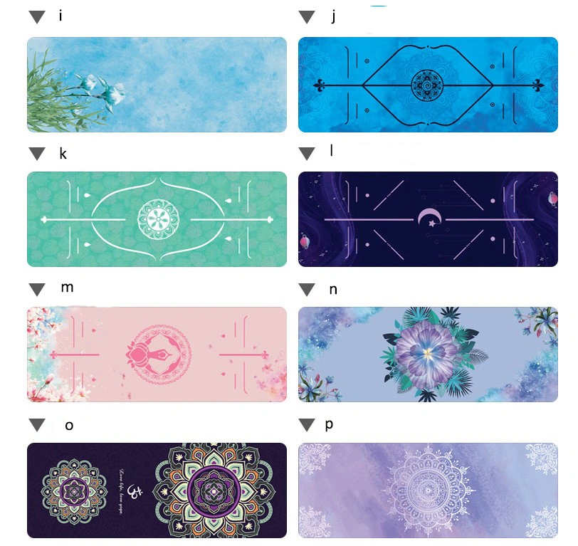 Wholesale Suede Fabric Rubber Yoga Mat Foldable Yoga Mat with Carrying Bag 1.5mm