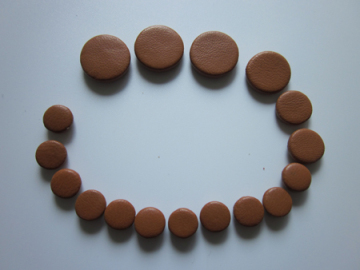 clarinet pads by brown leather