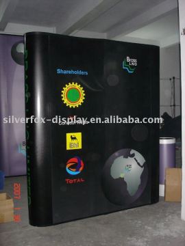 8ft pop up display with graphics panels