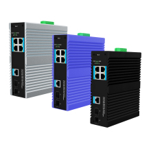 Hot Sale L2+ Industrial Network Switch: Full Gigabit 6-Port with SFP Uplink, VLAN, and QoS Features