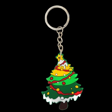OEM 3D CHRISTMAS TREE PVC KEYCHAIN