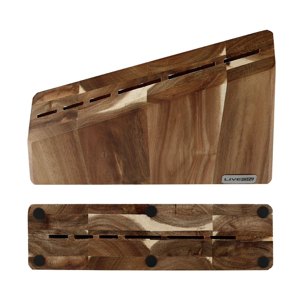 Blocco in legno di acacia design inclinato