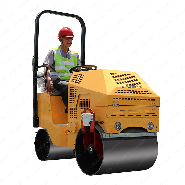 0.8 ton ride on double drums driving road rollers