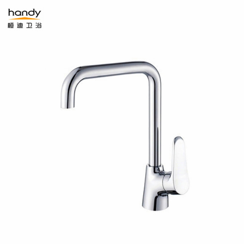 Modern brass single lever kitchen sink mixer faucet