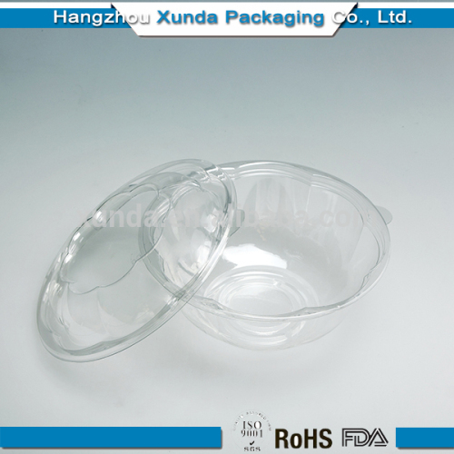 Plastic transparent salad bowl/pasta