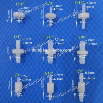 ozone one way check valve, small ozone resistant non return valve