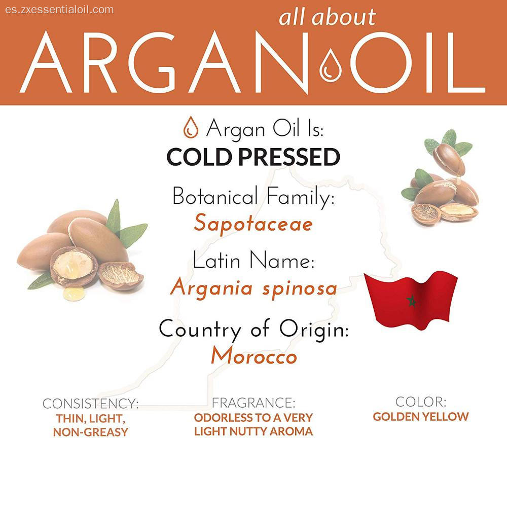 Aceite de argán a granel orgánico puro aceite de argán