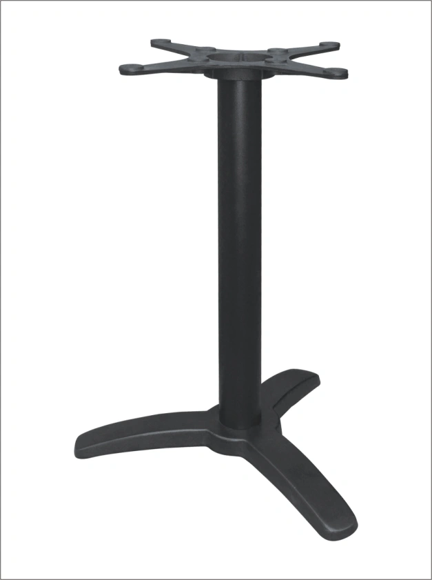 Black Color Indoor Coffee Shop Cast Iron Legs Outdoor Steel Table Base