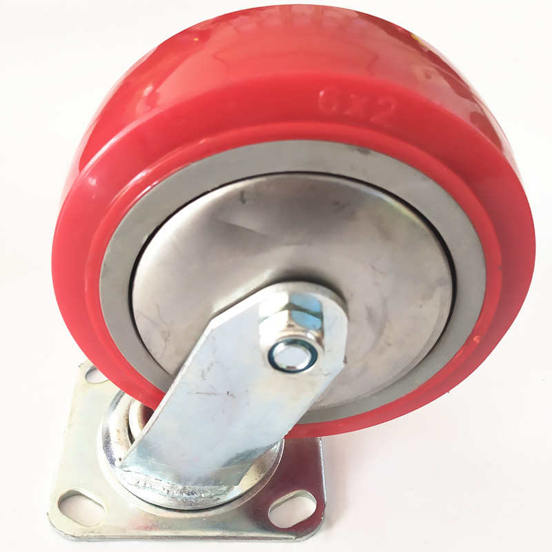 Rotating industrial PVC PU PP casters 4 inch rotating heavy-duty PU casters