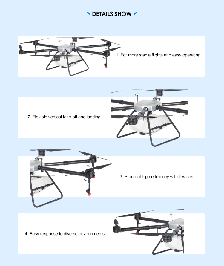 Linghang Aircraft Small Uav Controller Drone Intelligent Agriculture Drones Sprayer uav
