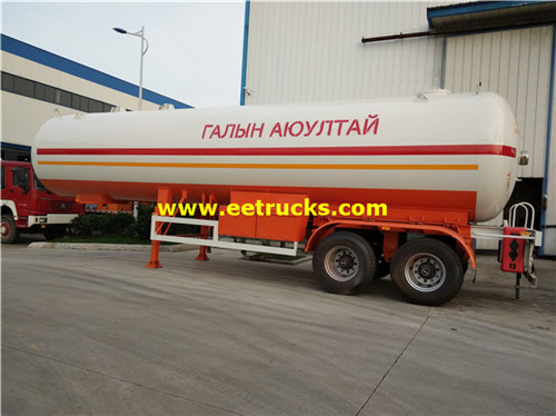 45cbm 20mt LPG Trailers Usafirishaji wa Gesi