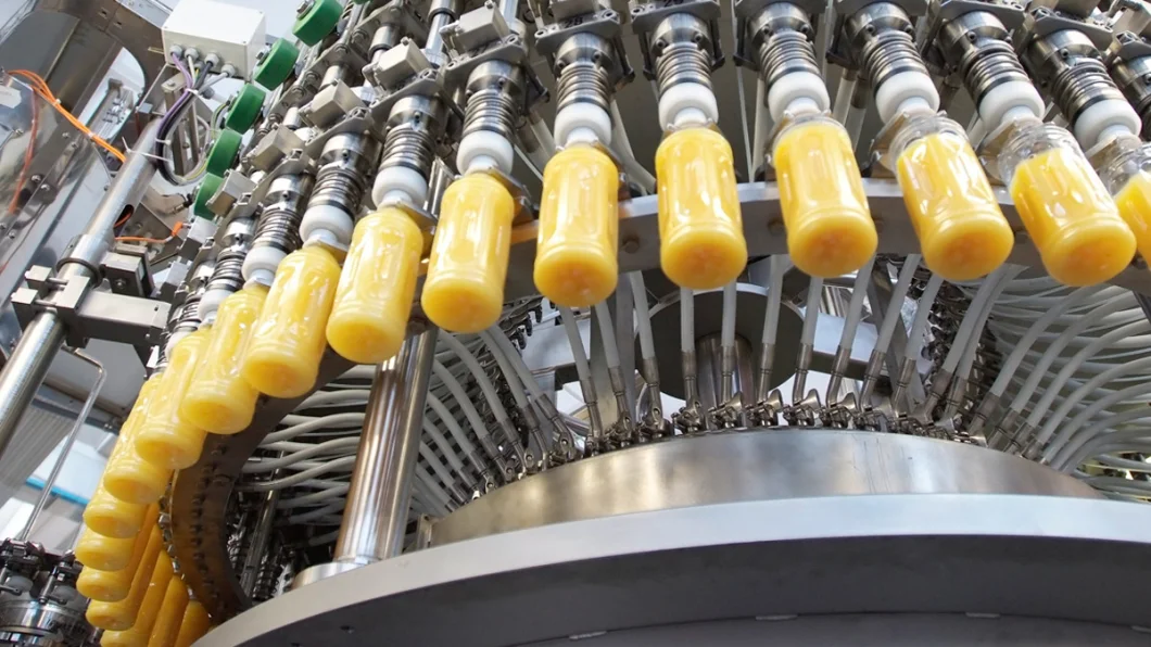Automatic 8000bph Orange Juice Filling Machine