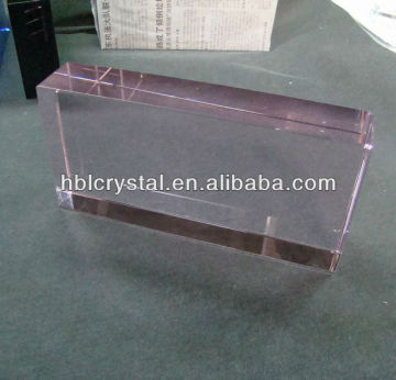 pink color crystal blank cube