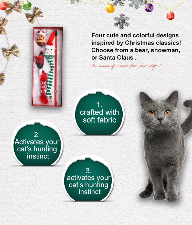 Merry Christmas New 2020 Petstar Guaranteed Quality Christmas Cat Toy Set Mouse