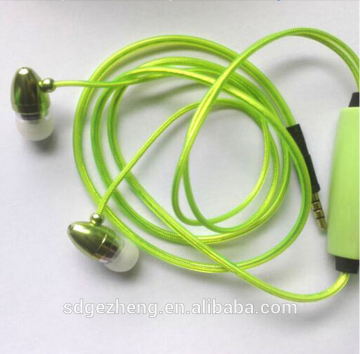 manufacturer EL earphones with mic for sports CE ROHS compliance