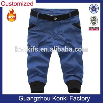 100%cotton fabric navy chino jogger pants