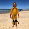 Zeegeten jongens 4/3 mm kist Zip wetsuit met lange mouwen