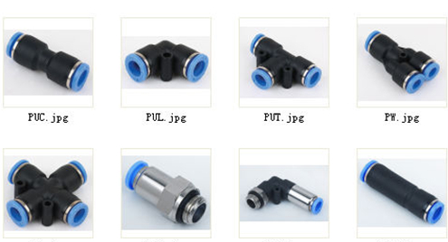 KLQD Brand NPT Thread Pneumatic Fitting Custom Type With Black Button PC3/8-NO2