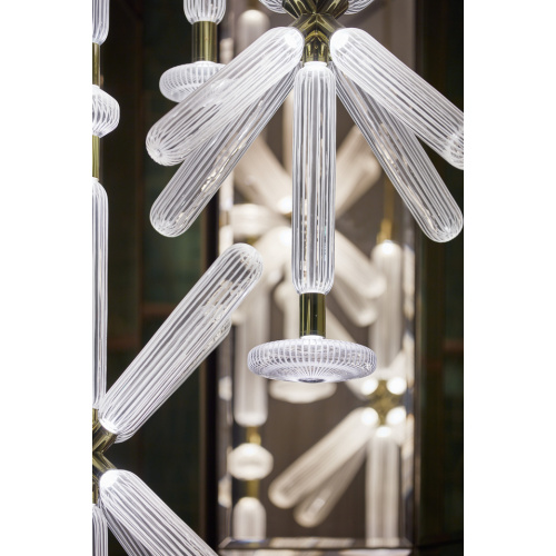 Modern Nordic Glass Art Lobby Glass Chandelier