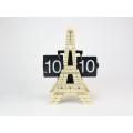 Magnífico reloj 3D eiffel-Tower en forma de