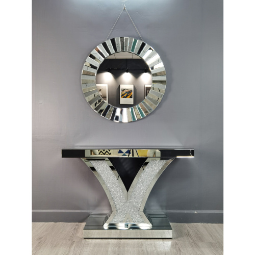 Современный измельченный бриллиантный зеркальный консольный стол