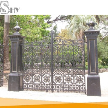 modern forged wrought iron gate/iron gate