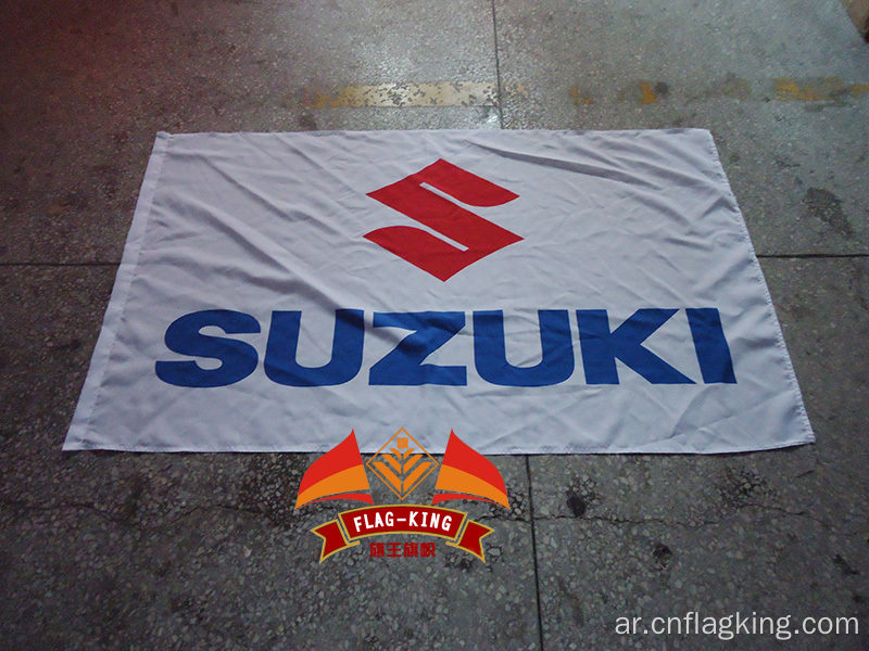 yellow suzuki banner white suzuki flag 90x150cm Suzuki Motorcycle Rider Biker skull Flag For Decoration