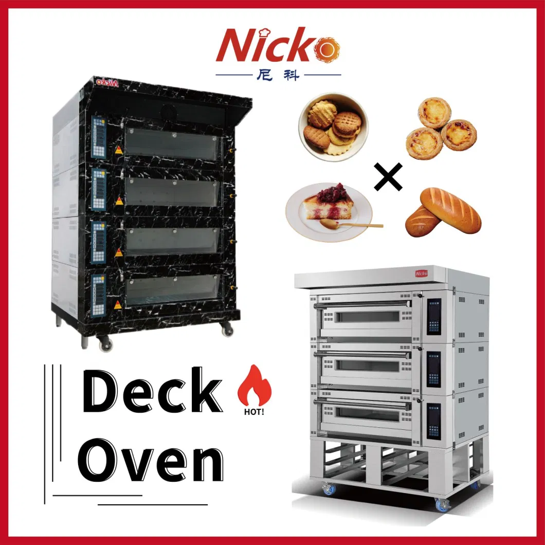 Micro-Computer Control Panel Single Deck Gas Bakery Oven for Bread