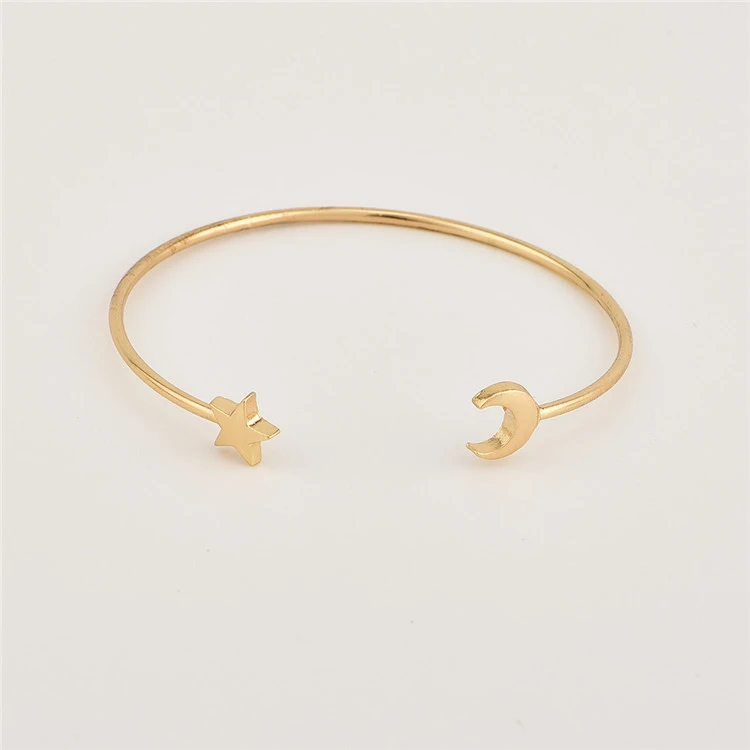 Promotion Gift Wholesale Bracelet Women Handmade Custom Charm Fashion Bracelets Jewelry Simple Charm Gold Plated Fashion Bracelet