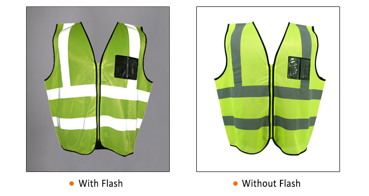 High visibility security reflective safety vest