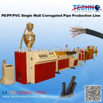 PE Single Wall Corrugated Pipe Extrusion Line