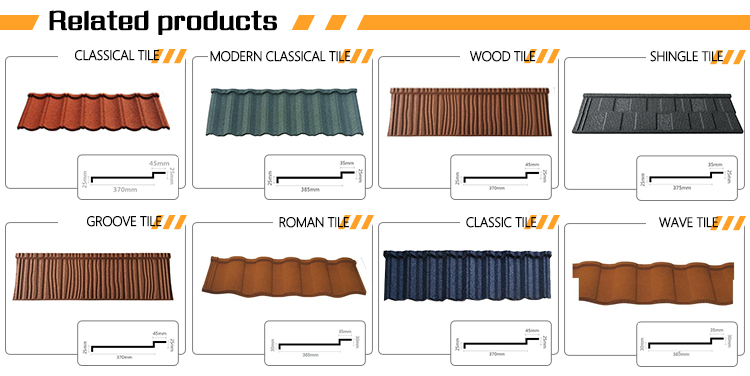 Professional terracotta euro stone coated metal tile step roofing nigeria zinc roof tiles zimbabwe with great price