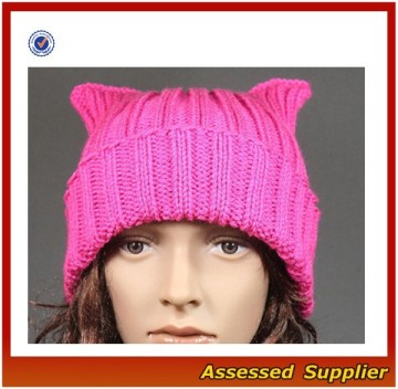 XJ842/Girl cat ear hat / fashion girl cat ear knit hat