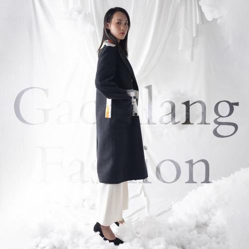 Professional draping style overcoat