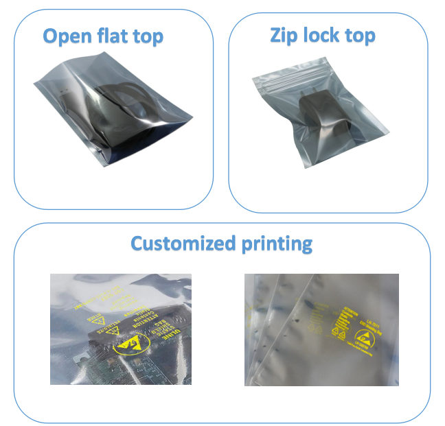Wholesale Price Open Top ESD Antistatic Shielding Bag Manufacturer