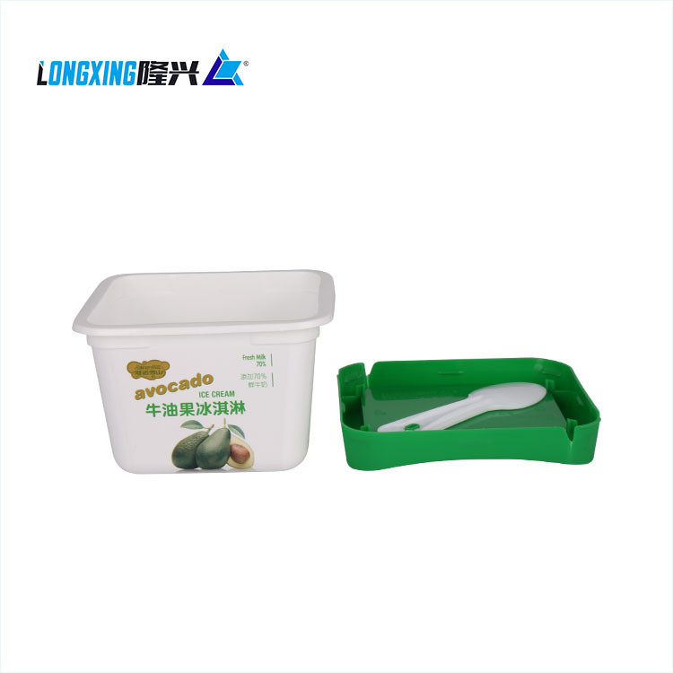 custom 200ml IML ice cream container with lid