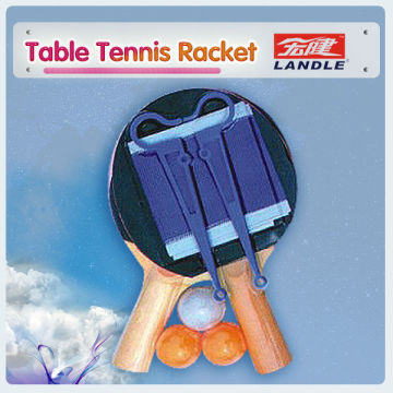 wooden handle ping pong bats with a bag