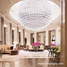 White custom high luxury popular crystal chandelier hotel banquet hall crystal custom chandelier