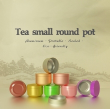 50ml aluminum tea tin jars