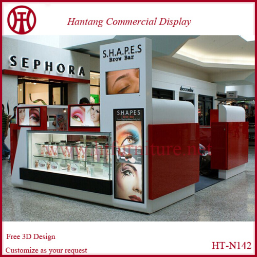 brow kiosk brow bar counter 15x10 feet in west field mall for skin display