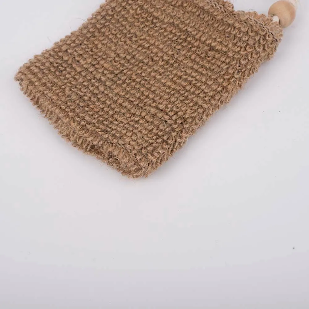 Natural Hemp Soap Saver Pouch with Drawstring DC-Bm104