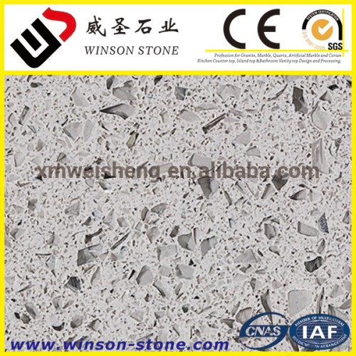 natural compared Light grey /dark grey quartzite ,Crystal galaxy grey quartz