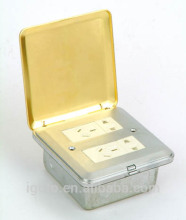 Multi-functional Floor Socket double socket+double 3pin socket