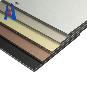 Brushed Finish Alubond B1 Fireproof Wall Cladding Sheet