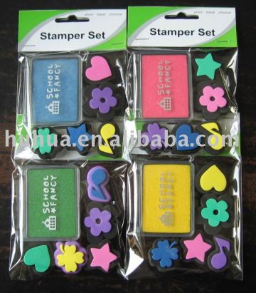 EVA stamp set toy stamp set oem design toy stamp